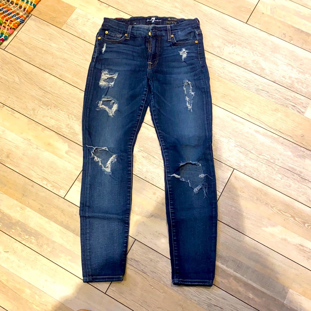 7 for All Mankind  “The Ankle Skinny” size 27, slightly loved
